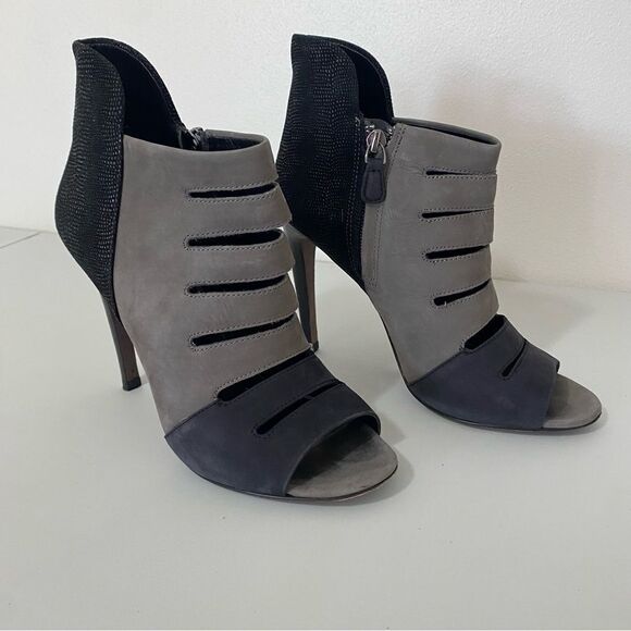 REBECCA MINKOFF Reagan Suede Cut out Stiletto Heels - Picture 7 of 10